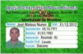 Cartão de Membro